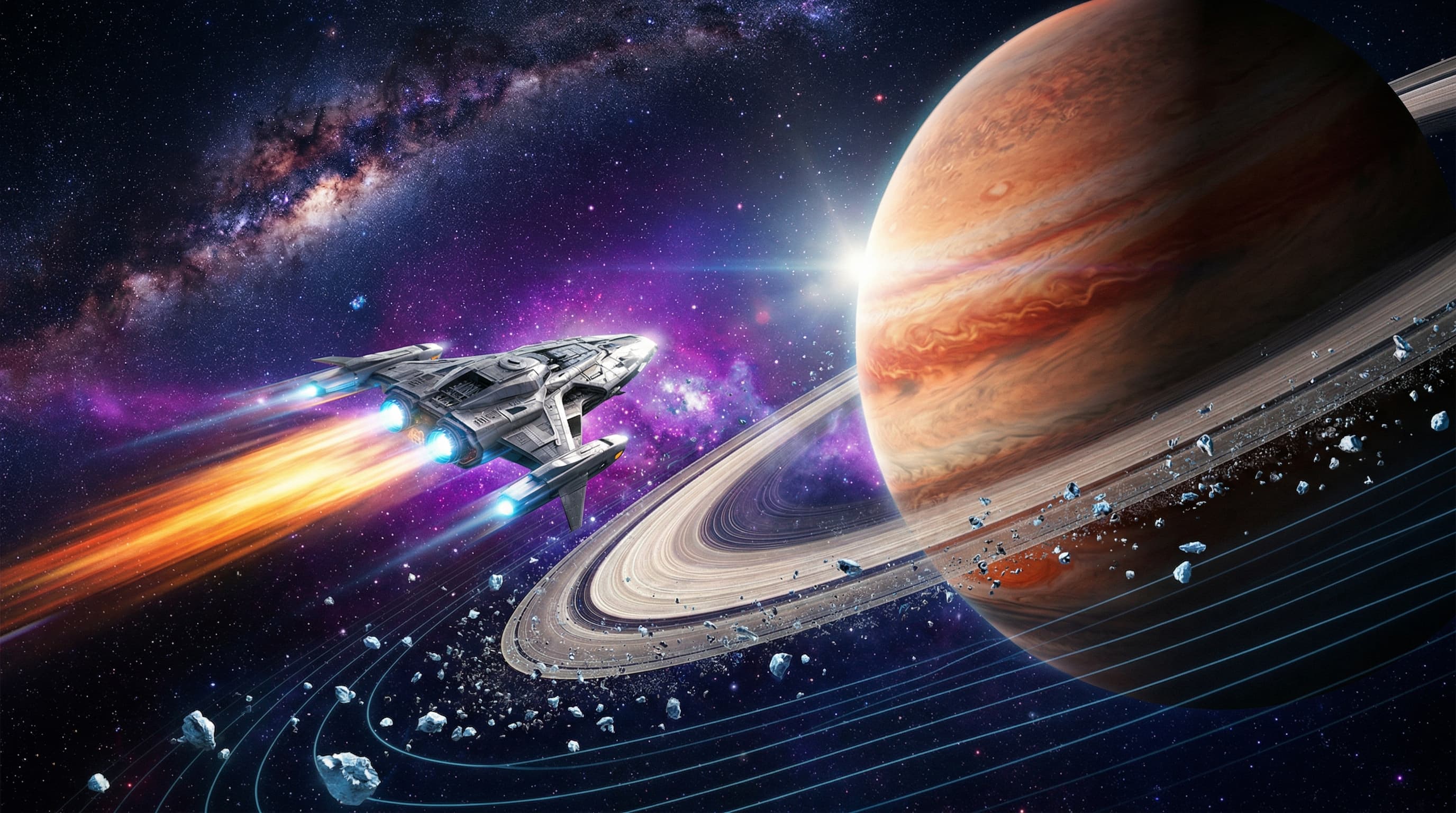 Single-File HTML Game Starfling Launches Orbital Slingshot