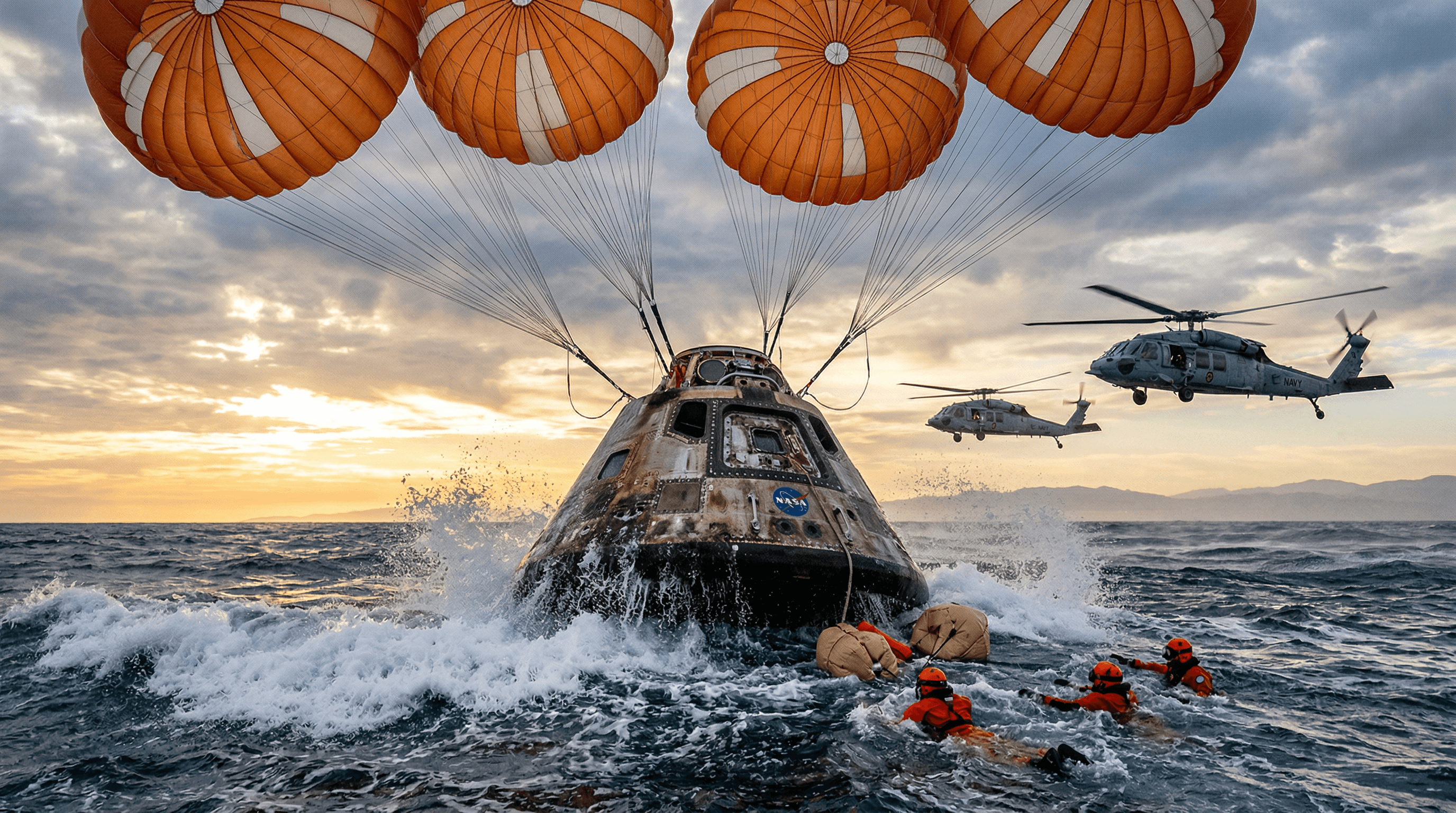 Artemis II Splashes Down Safely After Lunar Orbit Mission