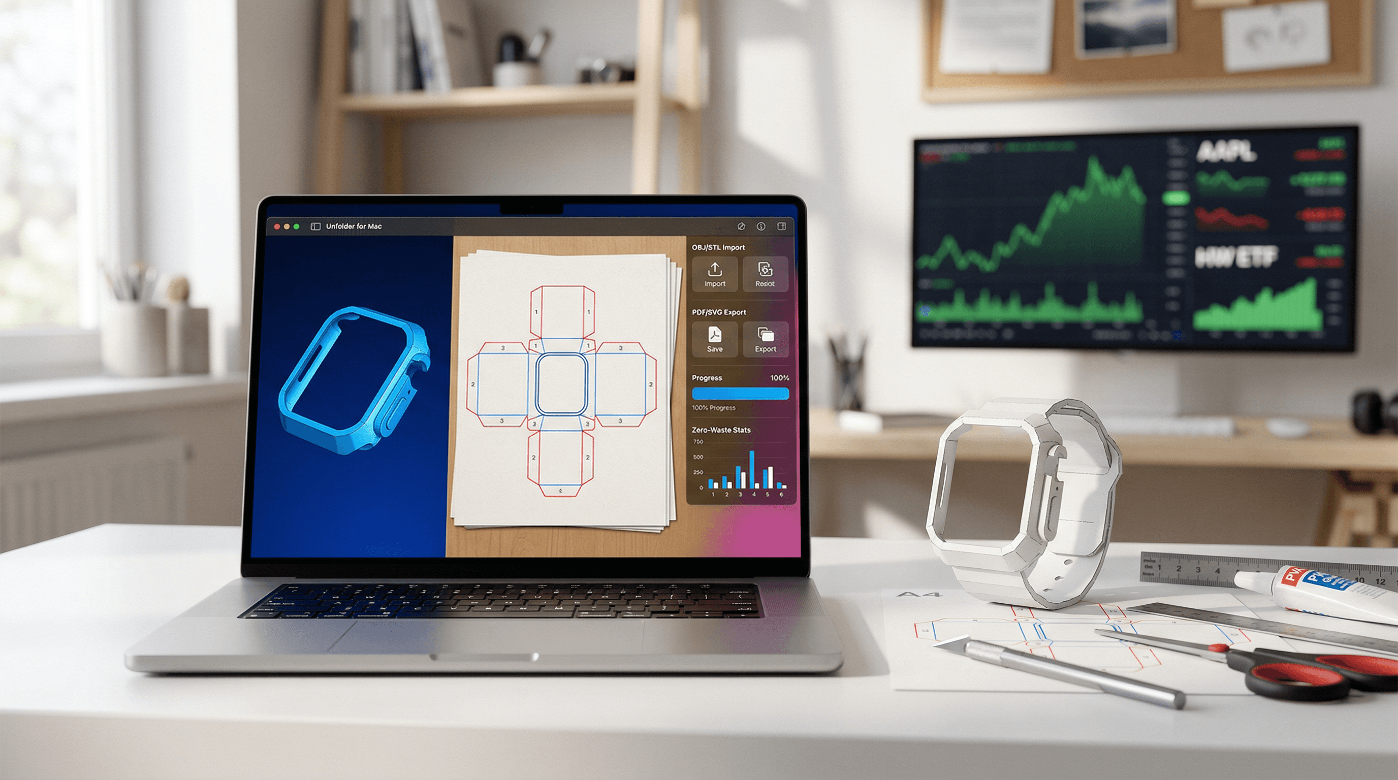 Unfolder for Mac Launches 3D Unfolding Tool for Papercraft