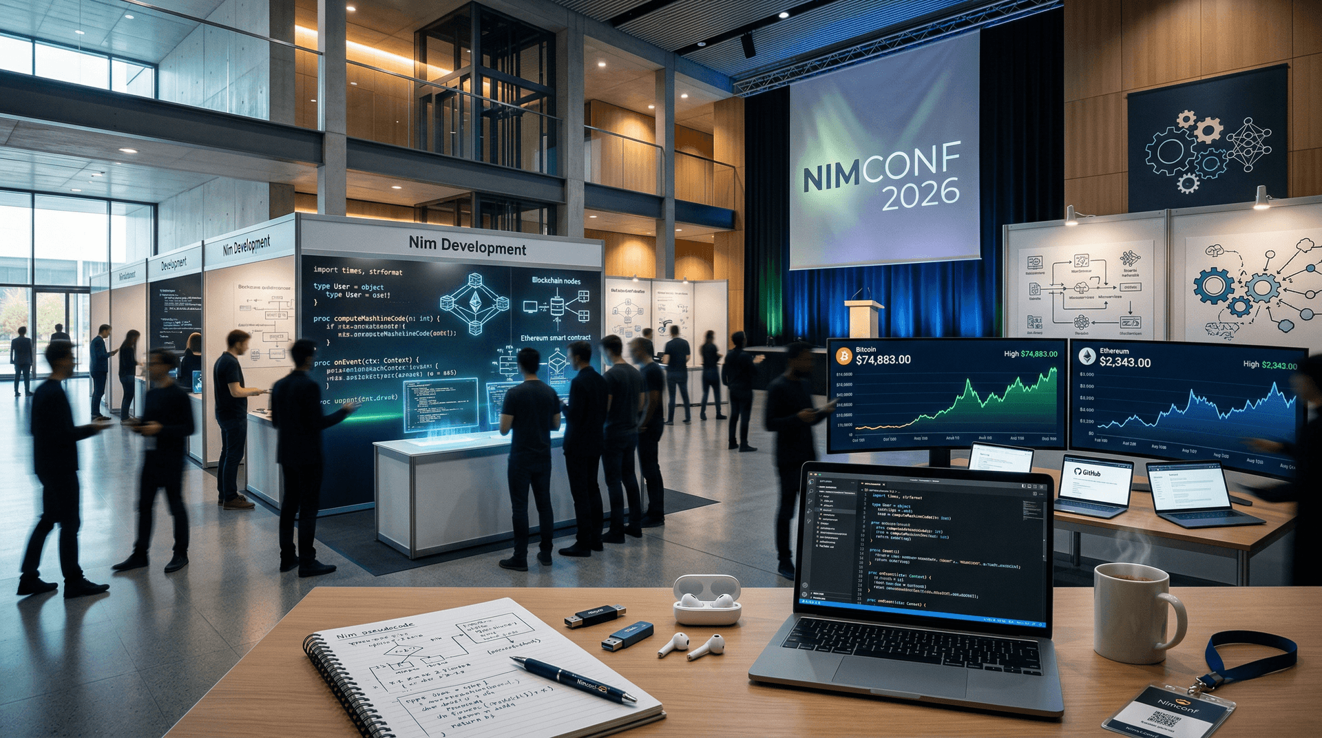 NimConf 2026 Opens Registration as Bitcoin Surges 4% to $74,883