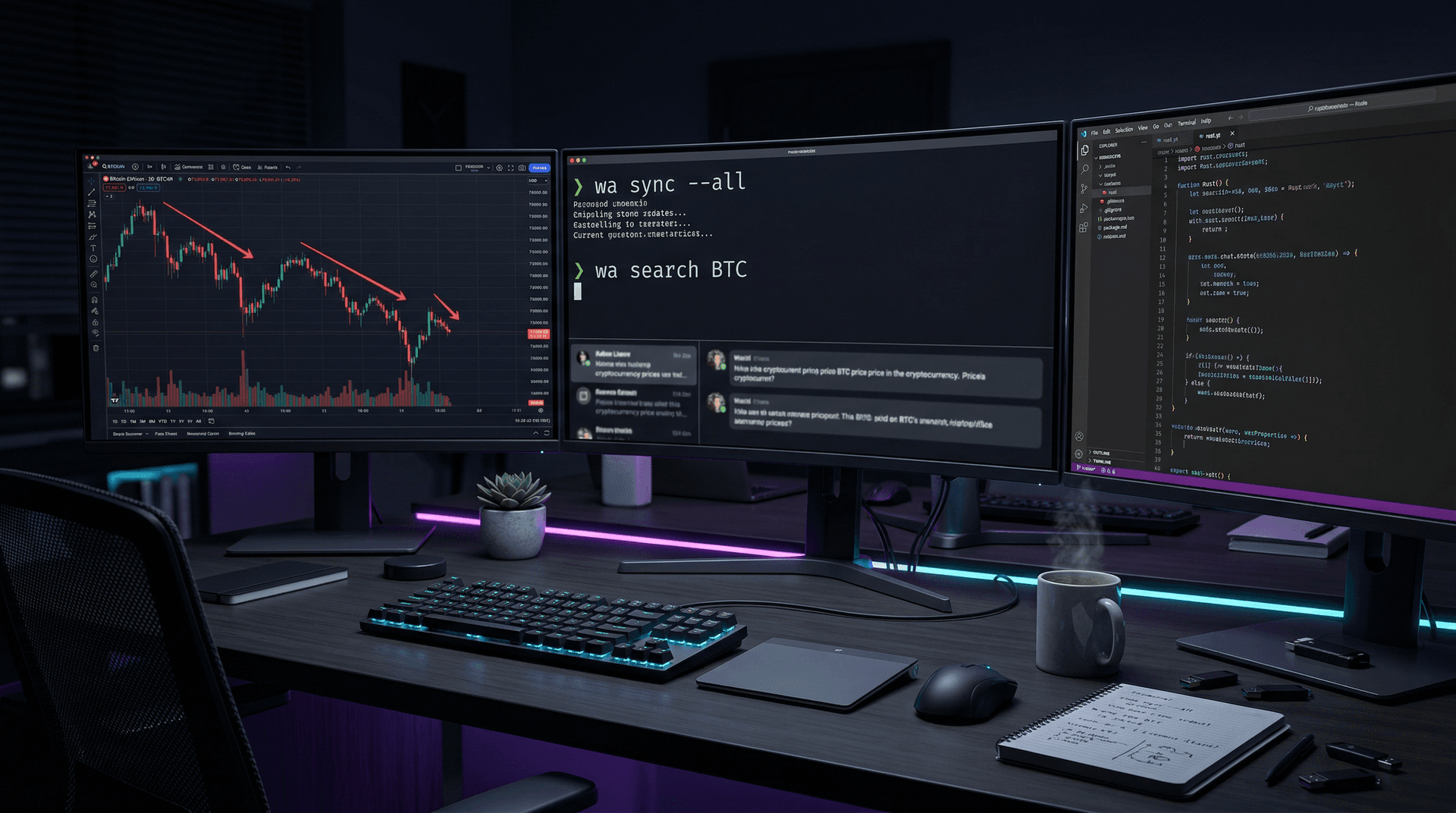 WhatsApp CLI Launches as Bitcoin Dips 1% to $73,817