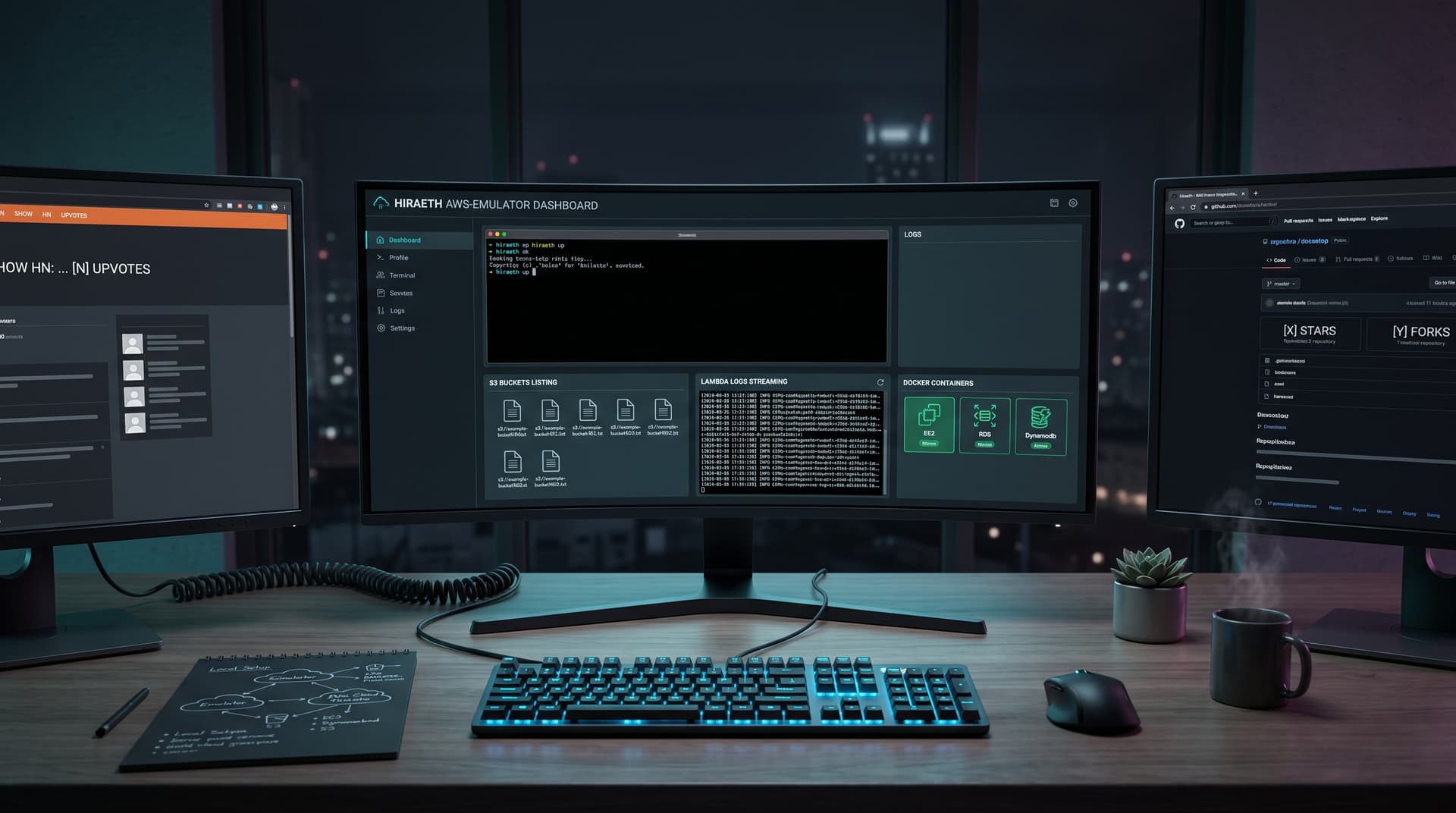 AWS-Emulator Hiraeth Launches on Show HN, Cuts 80% Costs as Fear Hits 23