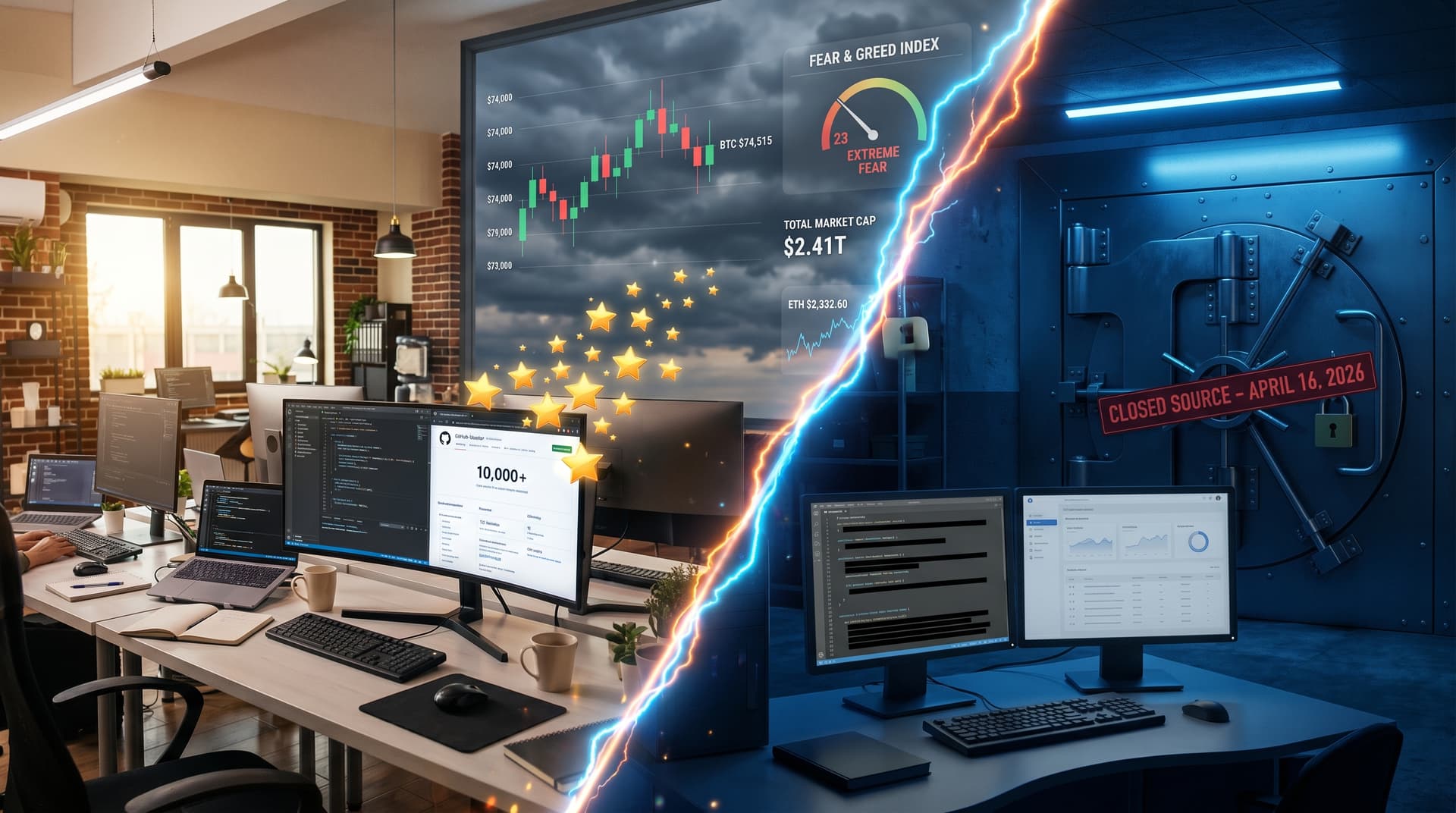 Cal.com Closed Source Shift Hits April 16 as Fear Drops to 23