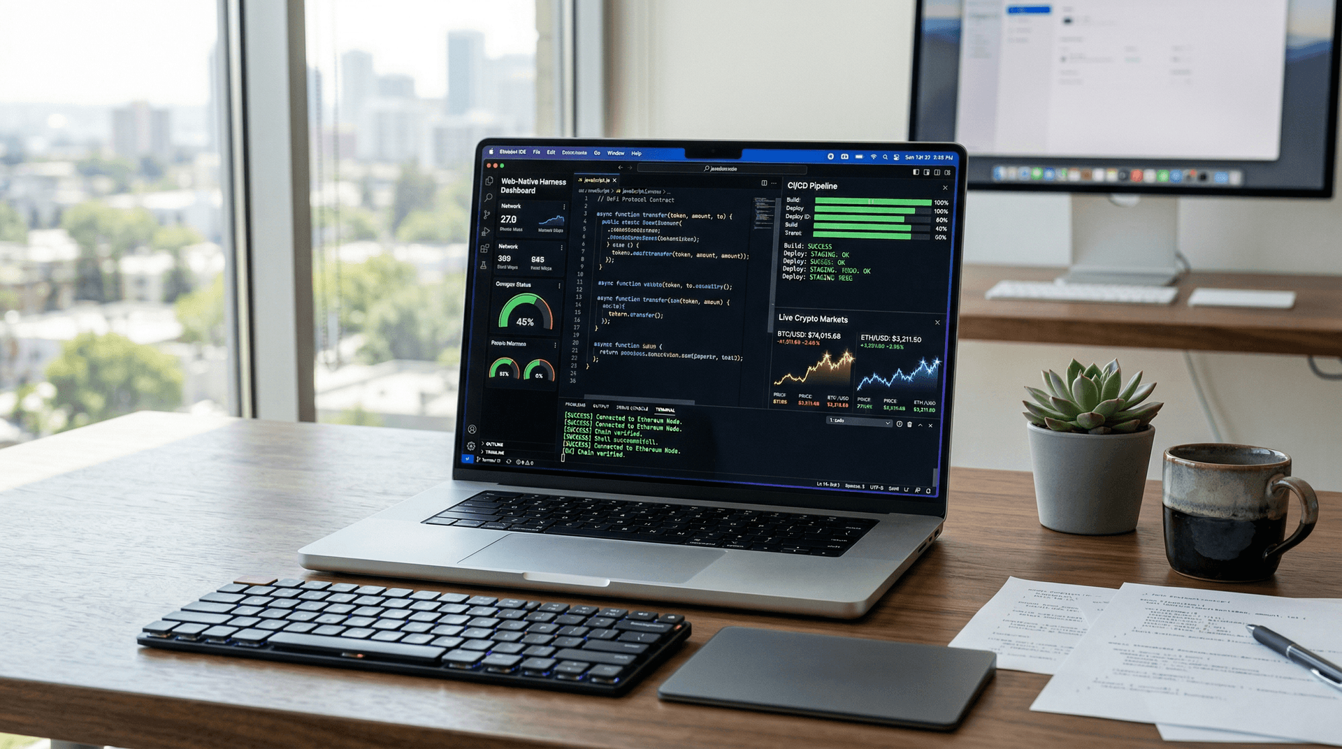 Native Mac IDE Launches Apr 16: 40% Faster Compiles as BTC Hits $74K