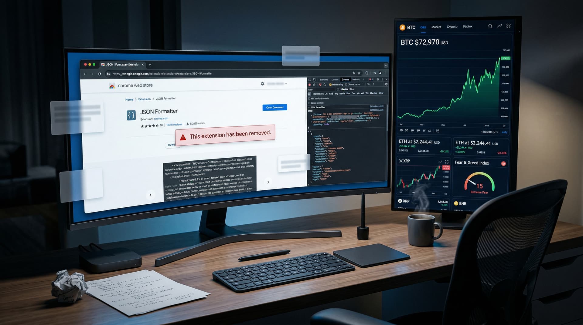 JSON Formatter Chrome Extension Suspended by Google Over Adware