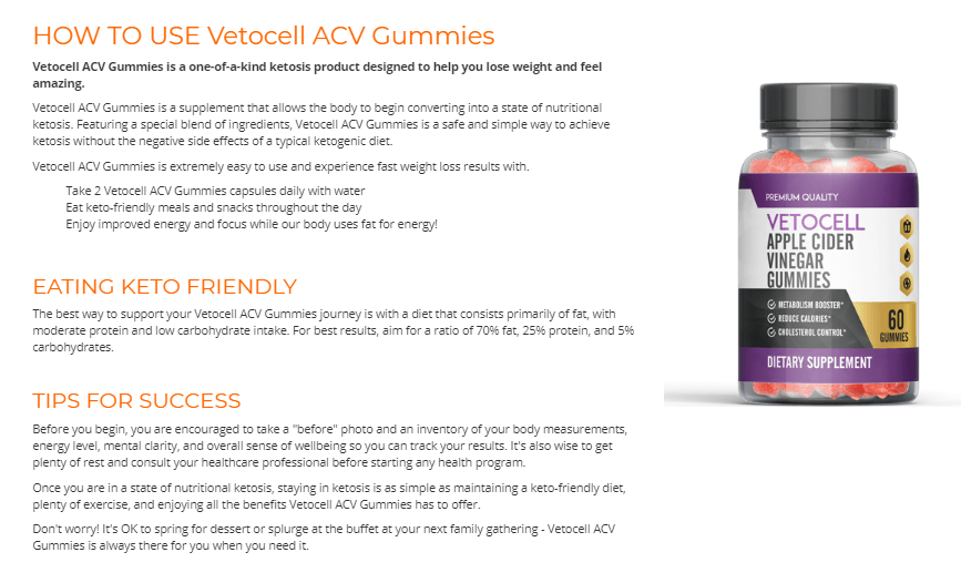 Vetocell ACV Gummies