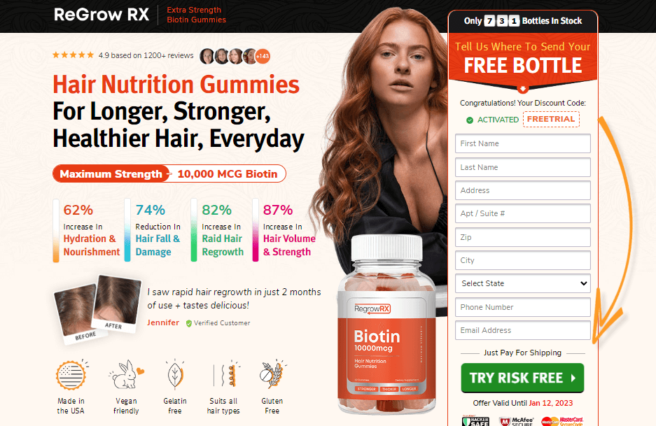 ReGrow RX Biotin Gummies 