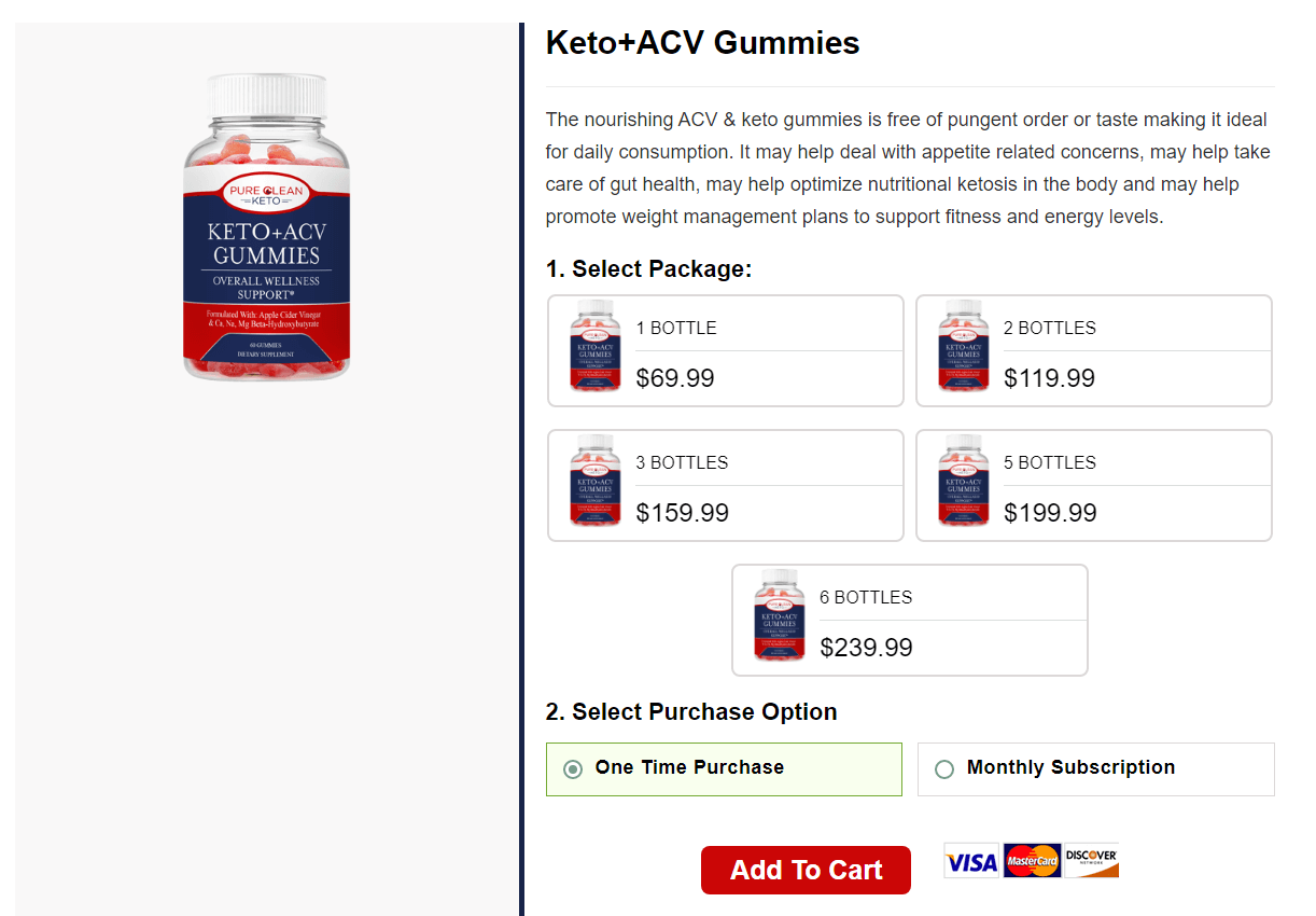 Pure Clean Keto ACV Gummies 