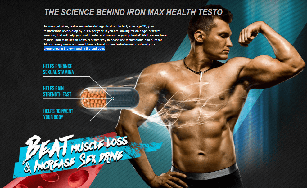 Iron Max Health Testosterone Booster